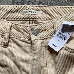 Pacsun size 25 cream corduroy pant.